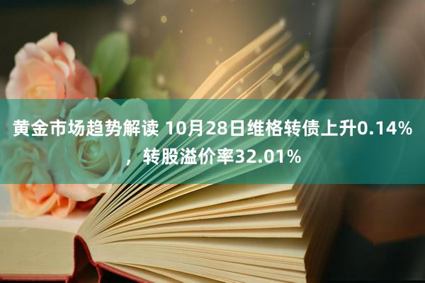 黄金市场趋势解读 10月28日维格转债上升0.14%，转股溢价率32.01%