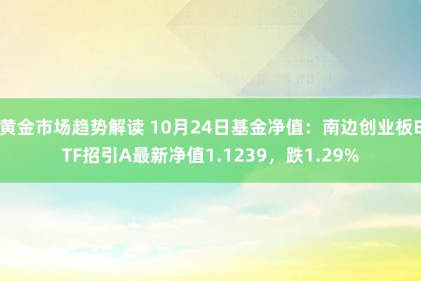 黄金市场趋势解读 10月24日基金净值：南边创业板ETF招引A最新净值1.1239，跌1.29%