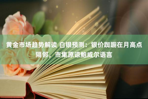 黄金市场趋势解读 白银预测：银价踟蹰在月高点隔邻，市集原谅鲍威尔语言