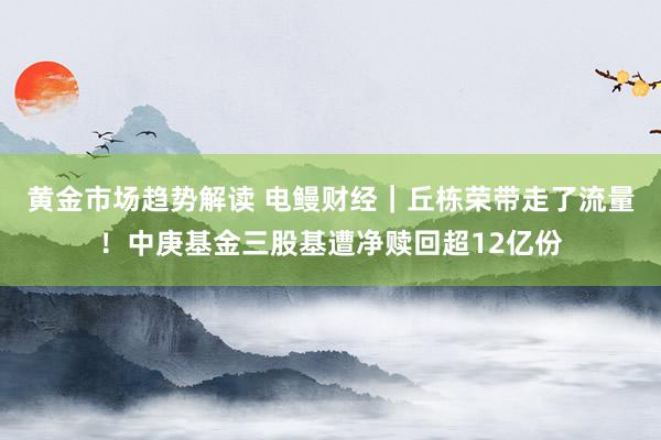 黄金市场趋势解读 电鳗财经｜丘栋荣带走了流量！中庚基金三股基遭净赎回超12亿份