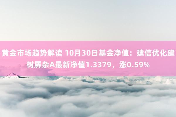 黄金市场趋势解读 10月30日基金净值：建信优化建树羼杂A最新净值1.3379，涨0.59%