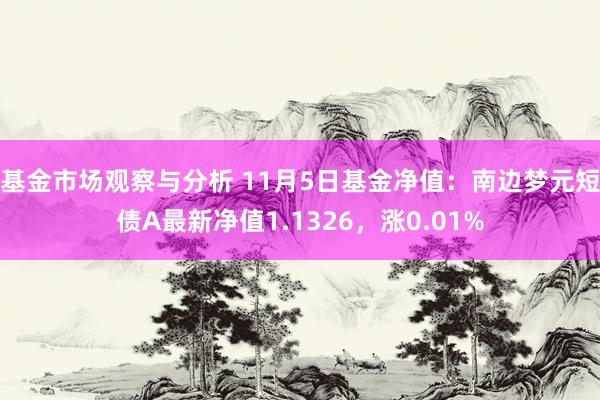 基金市场观察与分析 11月5日基金净值：南边梦元短债A最新净值1.1326，涨0.01%