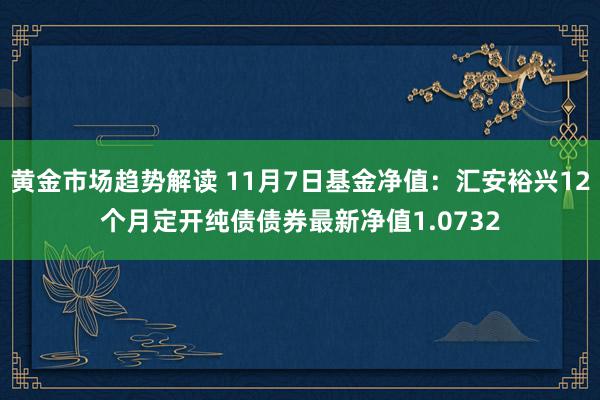 黄金市场趋势解读 11月7日基金净值：汇安裕兴12个月定开纯债债券最新净值1.0732