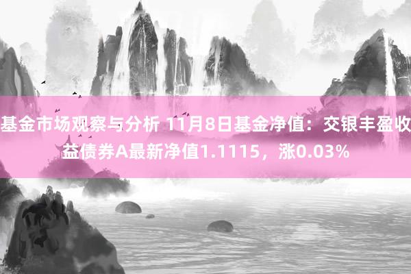 基金市场观察与分析 11月8日基金净值：交银丰盈收益债券A最新净值1.1115，涨0.03%