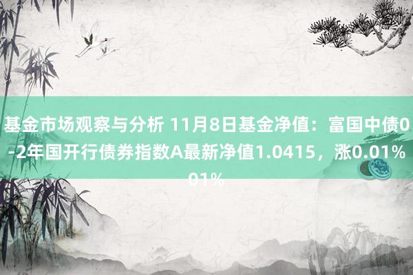 基金市场观察与分析 11月8日基金净值：富国中债0-2年国开行债券指数A最新净值1.0415，涨0.01%