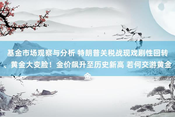 基金市场观察与分析 特朗普关税战现戏剧性回转、黄金大变脸！金价飙升至历史新高 若何交游黄金