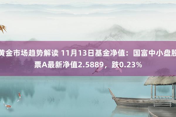 黄金市场趋势解读 11月13日基金净值：国富中小盘股票A最新净值2.5889，跌0.23%