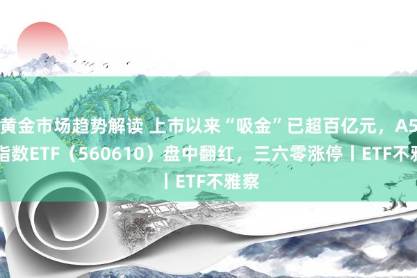 黄金市场趋势解读 上市以来“吸金”已超百亿元，A500指数ETF（560610）盘中翻红，三六零涨停丨ETF不雅察