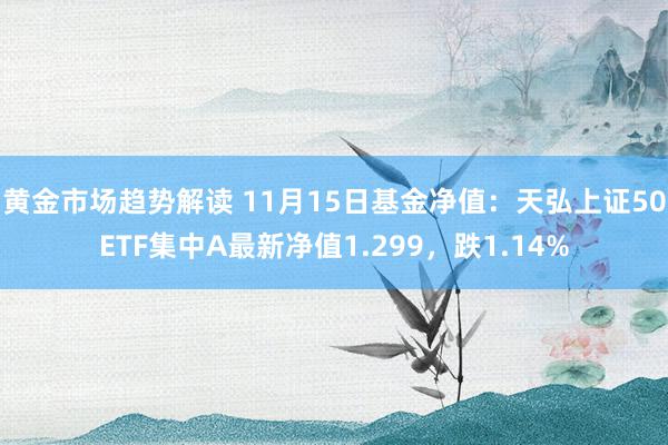 黄金市场趋势解读 11月15日基金净值：天弘上证50ETF集中A最新净值1.299，跌1.14%