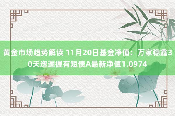 黄金市场趋势解读 11月20日基金净值：万家稳鑫30天迤逦握有短债A最新净值1.0974