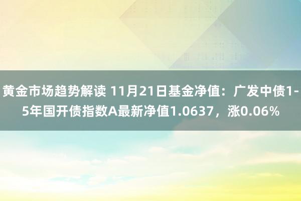 黄金市场趋势解读 11月21日基金净值：广发中债1-5年国开债指数A最新净值1.0637，涨0.06%