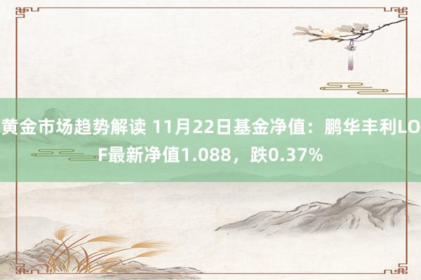 黄金市场趋势解读 11月22日基金净值：鹏华丰利LOF最新净值1.088，跌0.37%